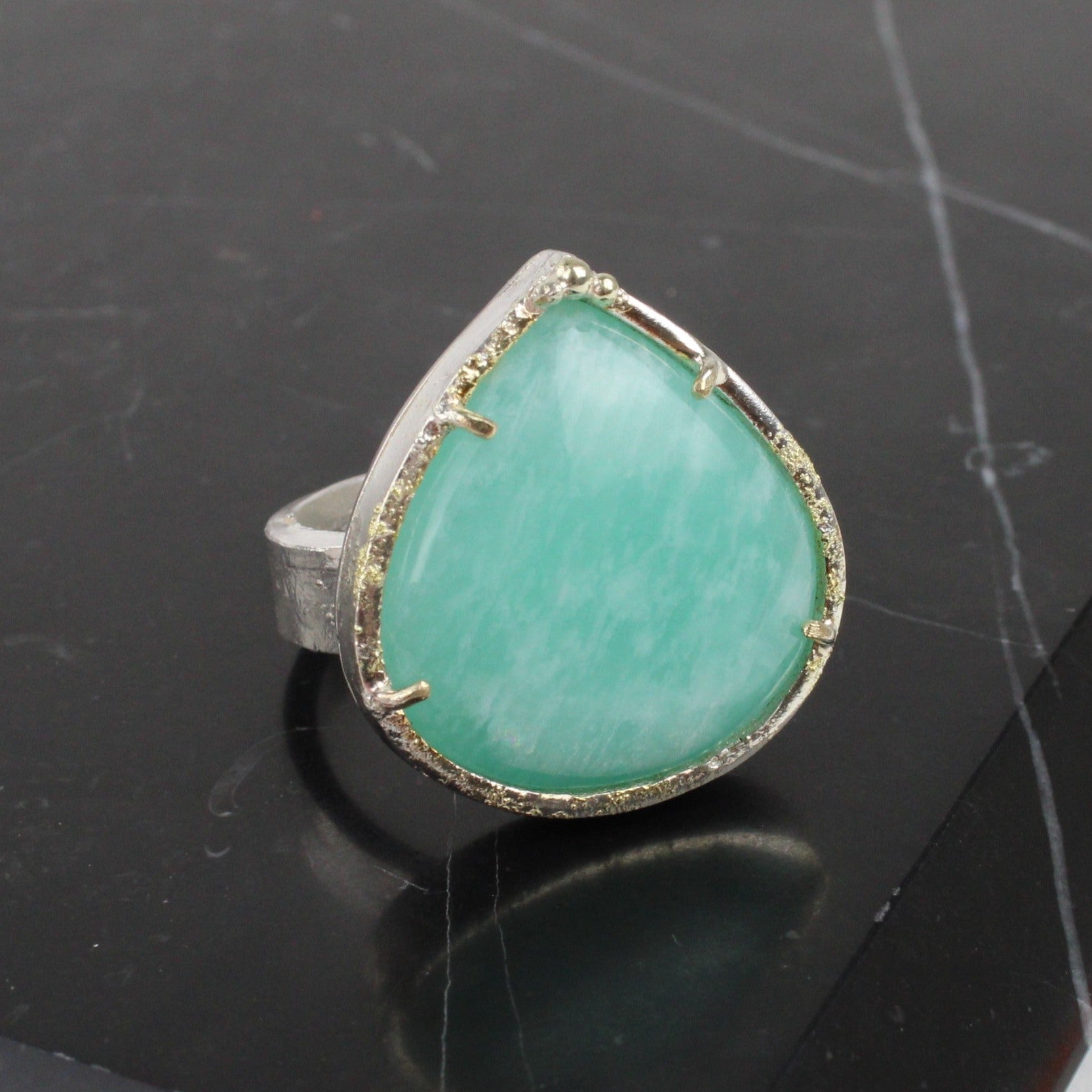 Milky on sale aquamarine ring