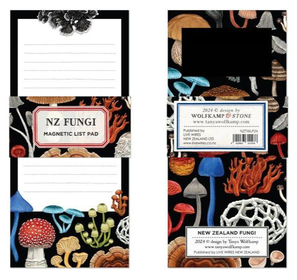 NZ Fungi Magnetic List Pad NZ Fungi Magnetic List Pad