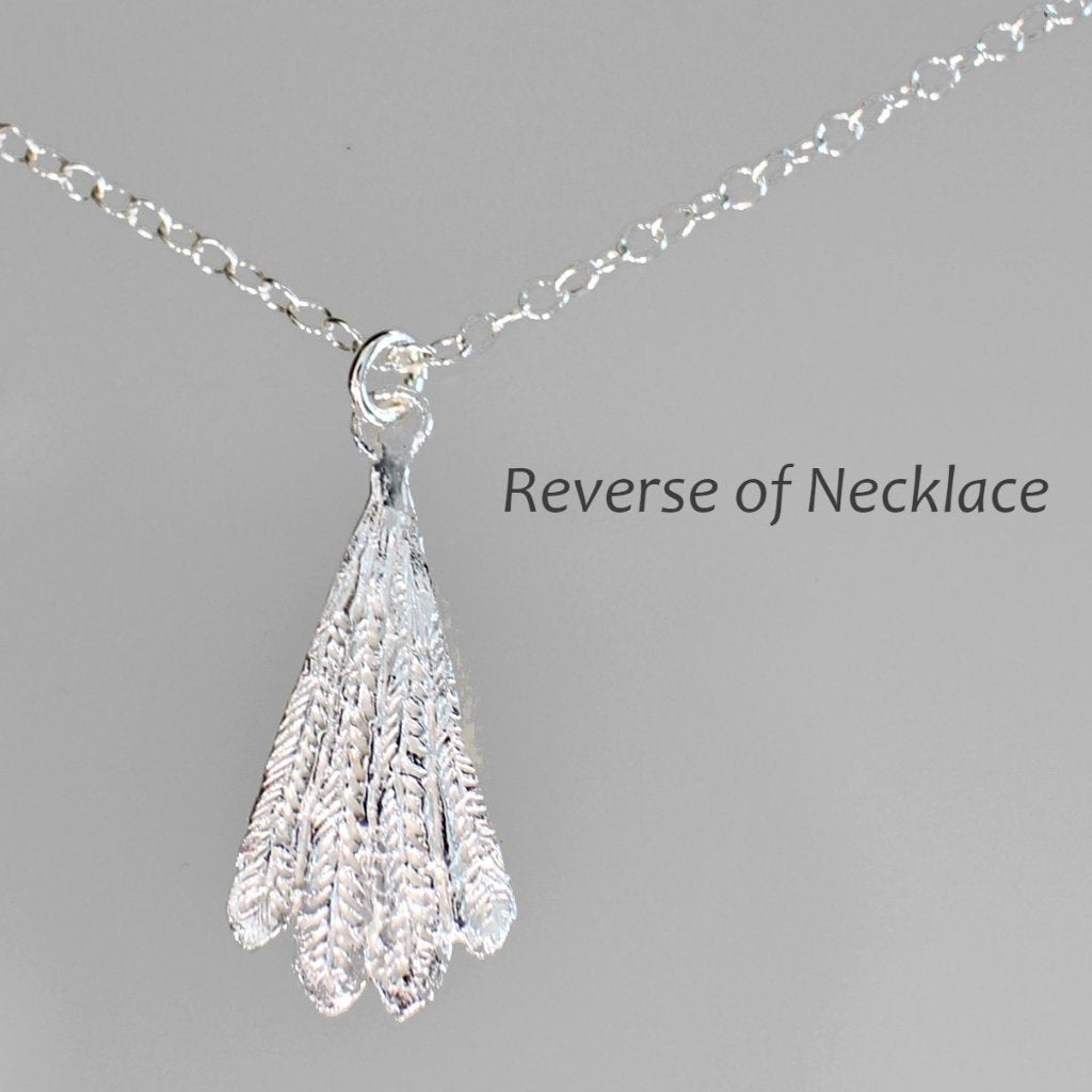 Large Diamond Feather Necklace – Golden Thread, Inc.